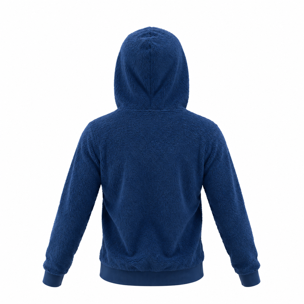 Terry Cloth Zip Hoodie