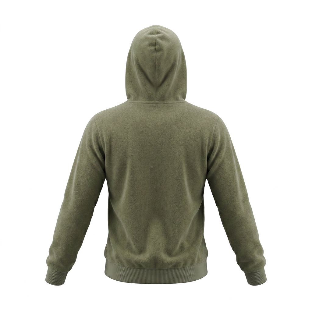 Terry Cloth Zip Hoodie