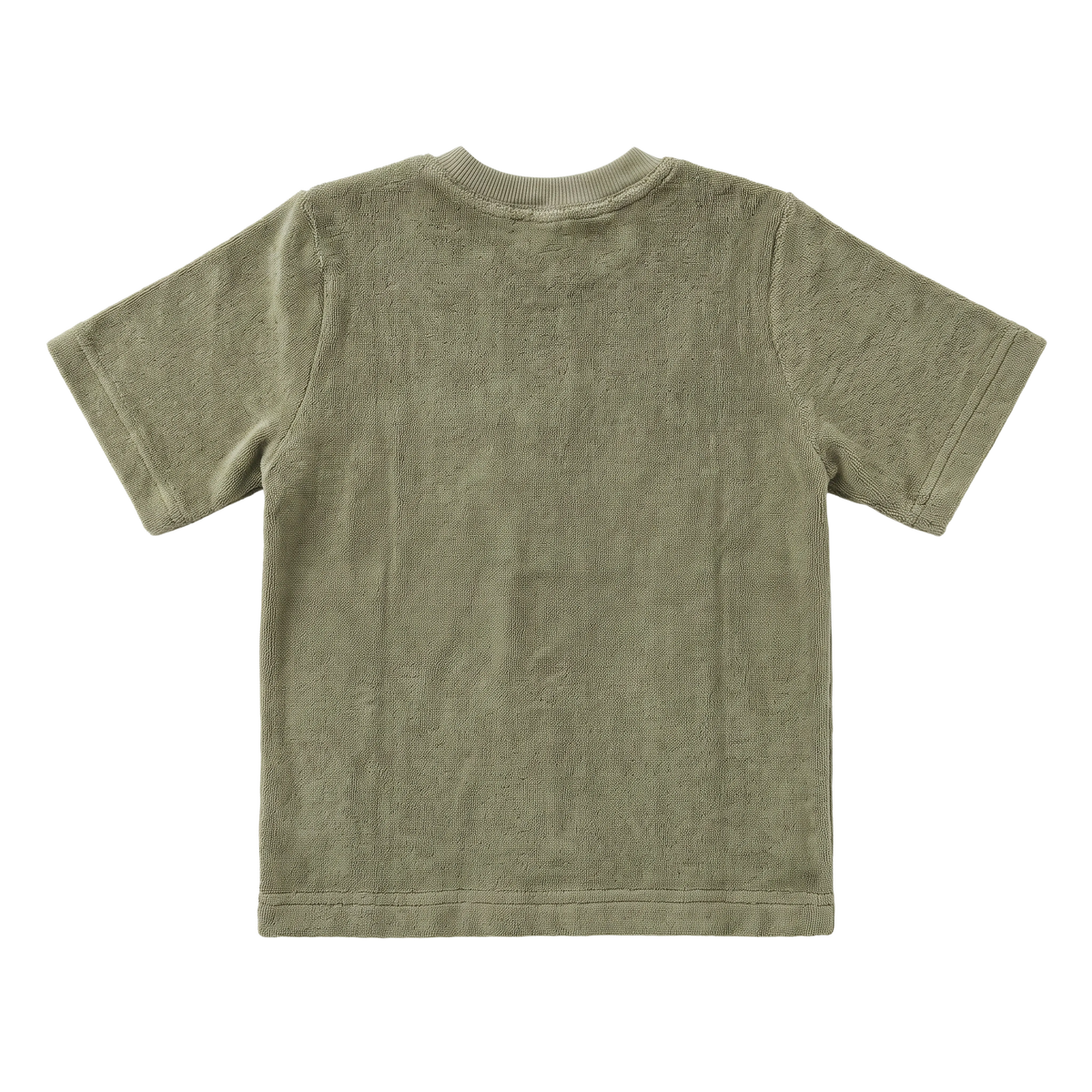 Short Sleeve Terry Tee — Olive