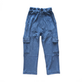 Terry Cargo Pants- Sea Sail Blue