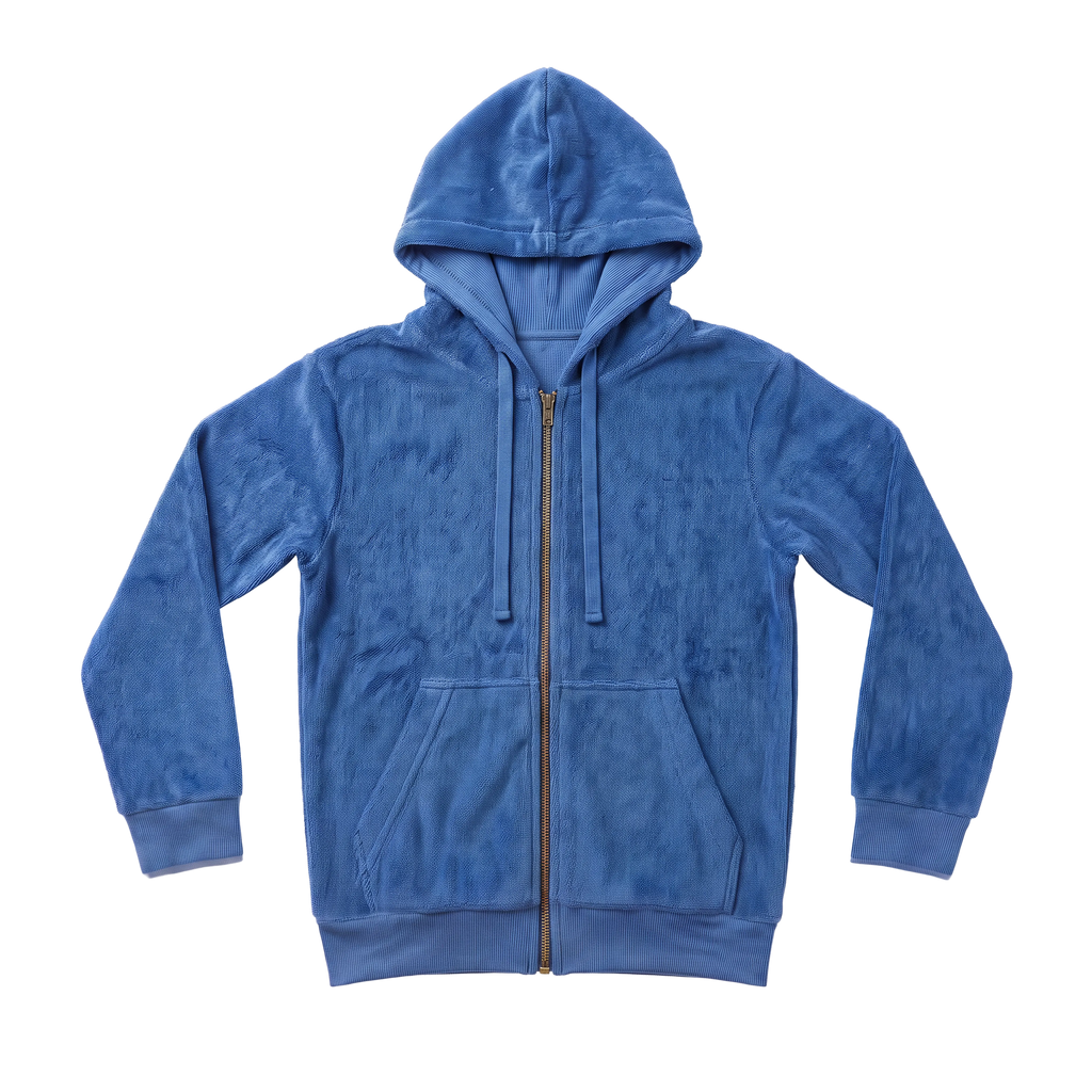Terry Cloth Zip Hoodie — Sea Sail