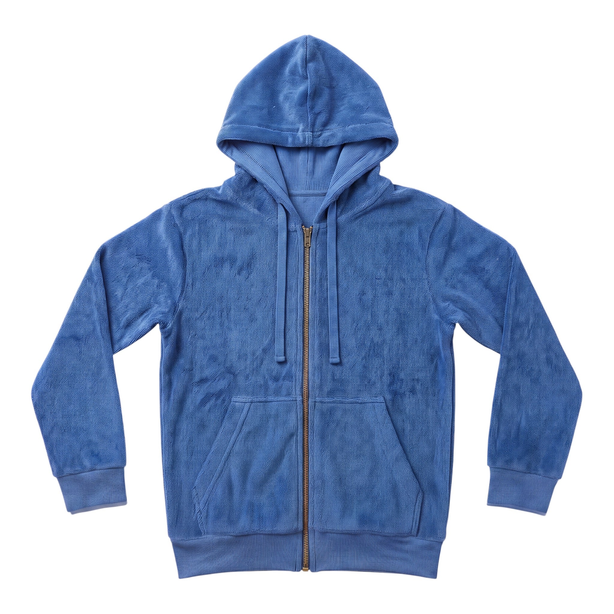 Terry Cloth Zip Hoodie