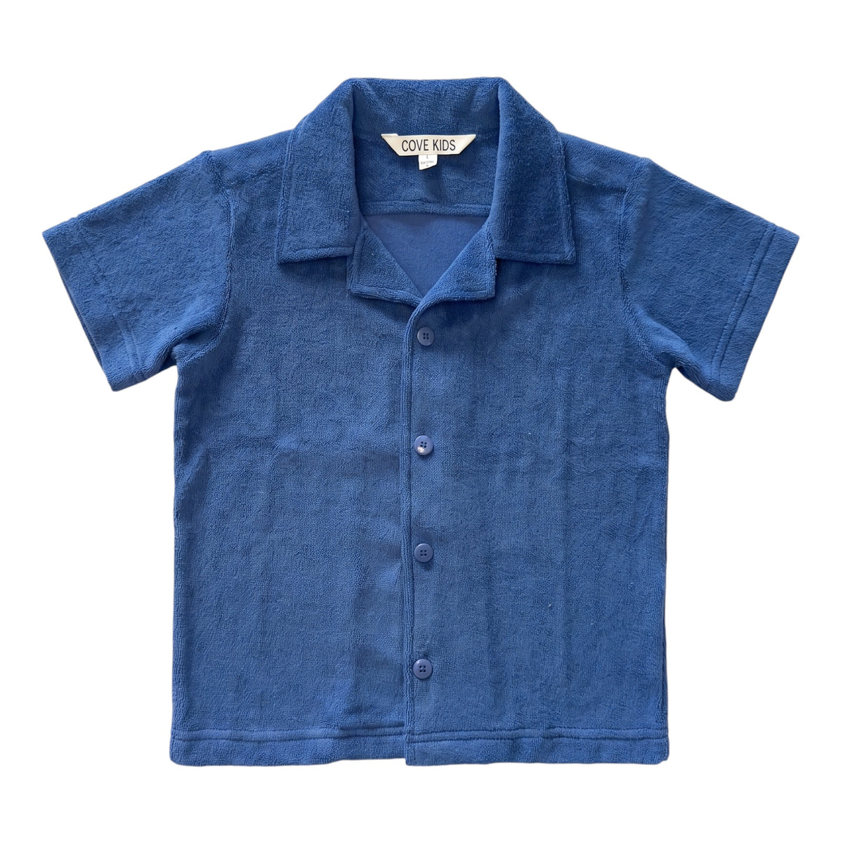 Terry Collared Button Down