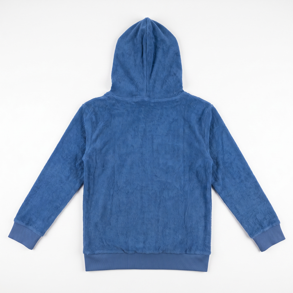 Terry Cloth Zip Hoodie
