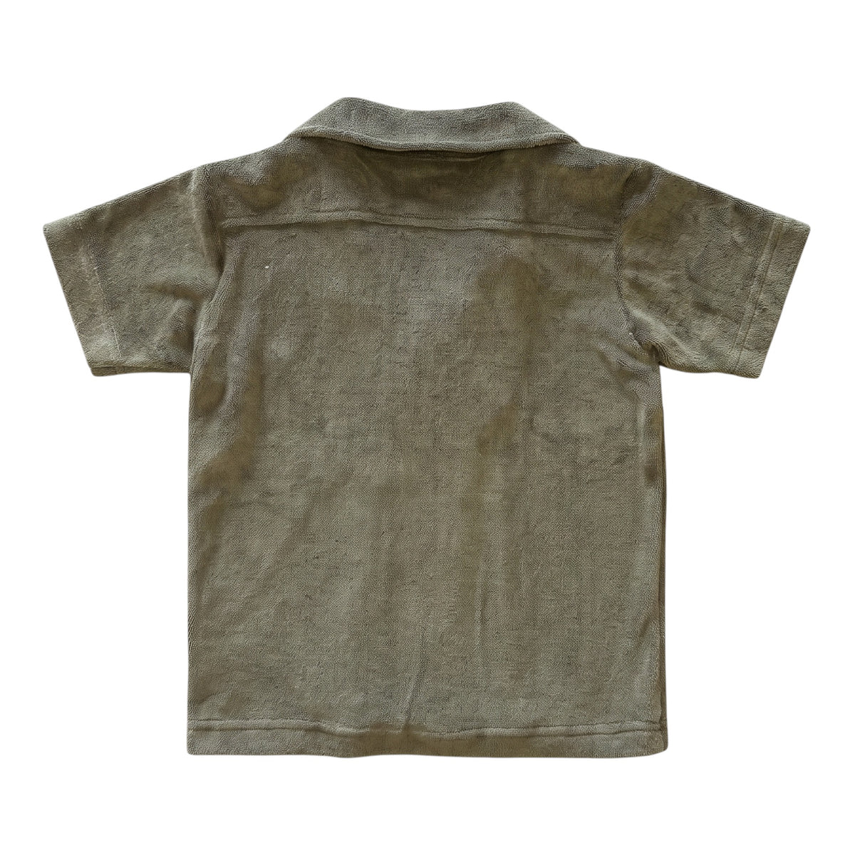 Terry Collared Button Down