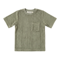 Short Sleeve Terry Tee — Olive