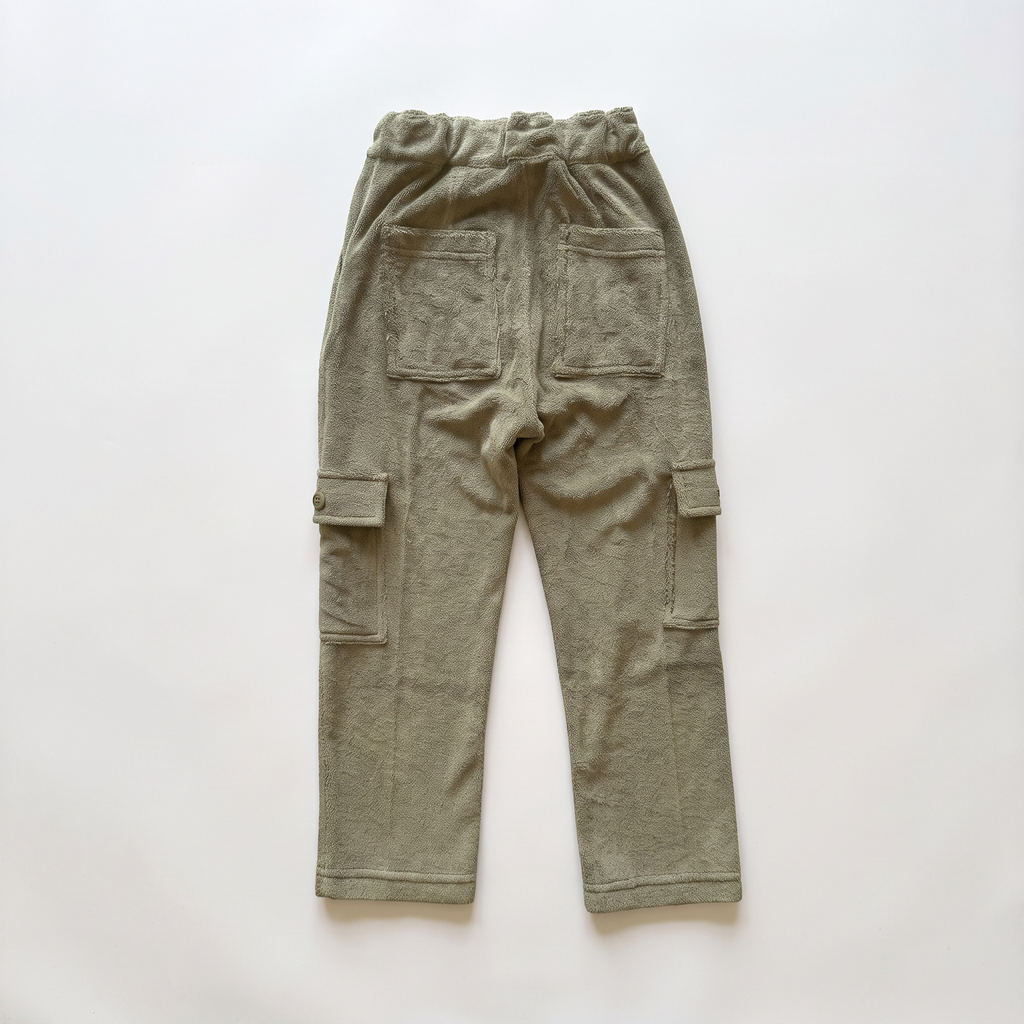 Terry Cloth Cargo - Olive Green