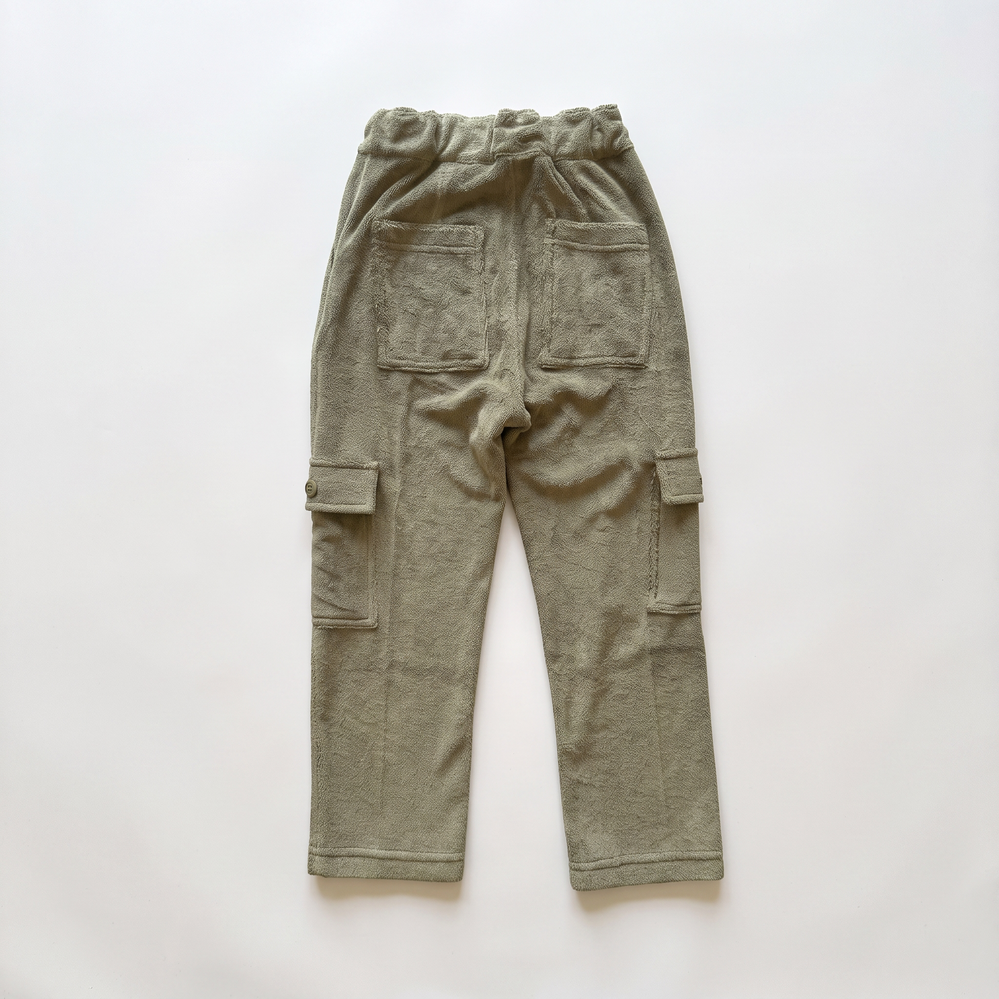 Terry Cloth Cargo - Olive Green