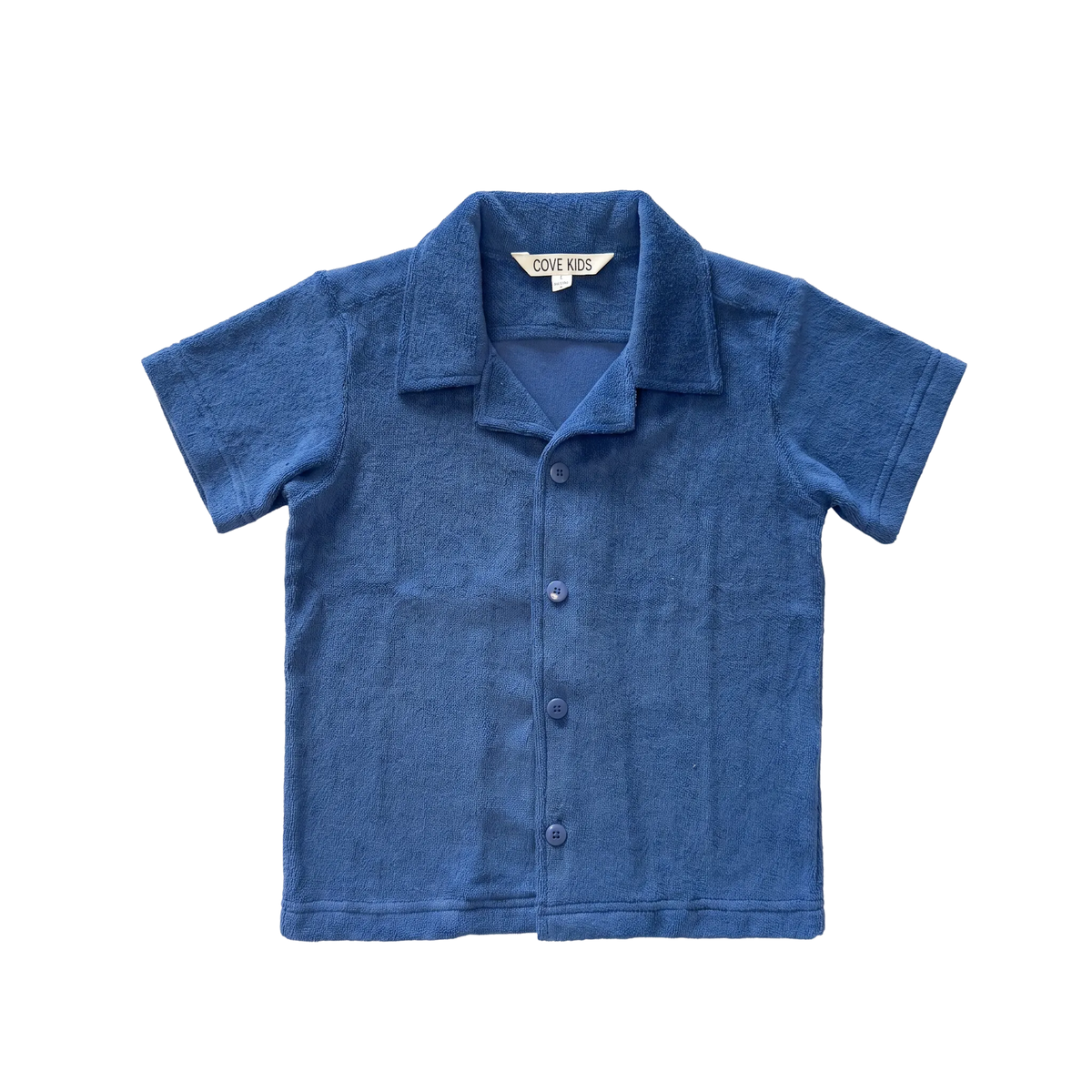 Terry Button-Down — Sea Sail