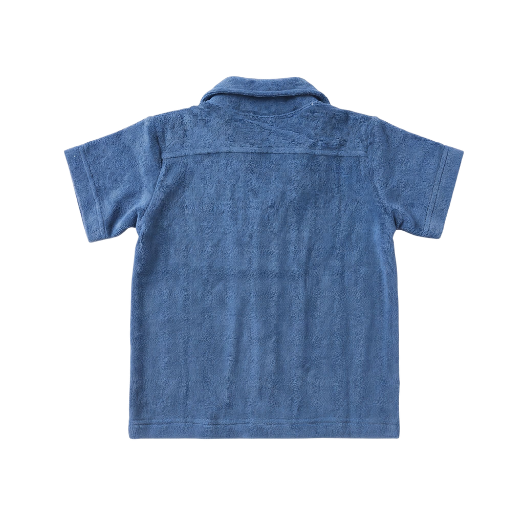 Terry Button-Down — Sea Sail