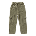 Terry Cargo Pants — Olive