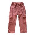 Terry Cargo Pants — Brick
