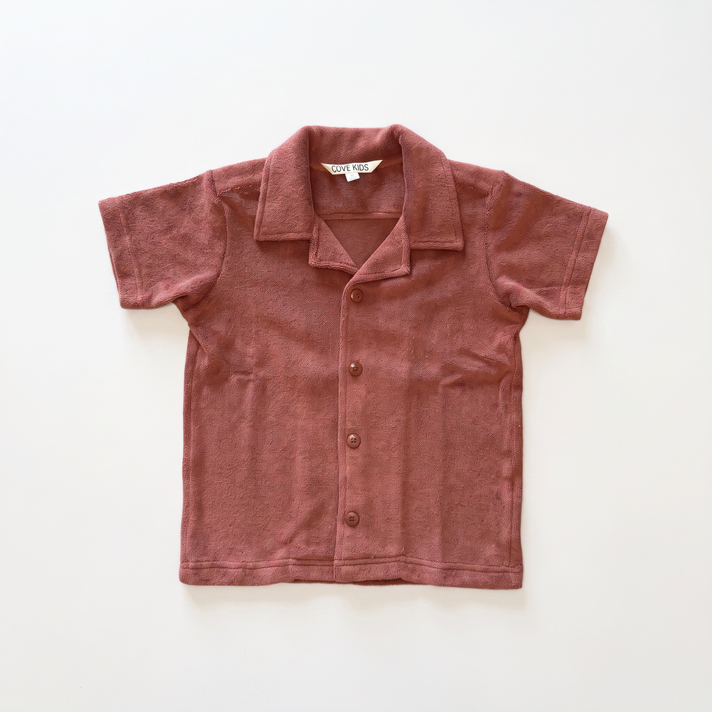 Terry Button Down